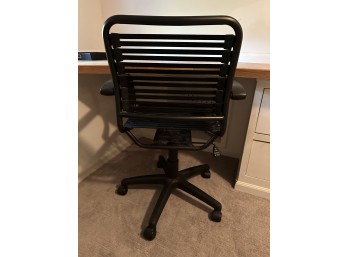 Modern Black 'Bungee' Style Desk Chair On Wheels