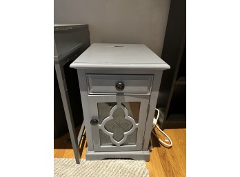 Storage Cabinet With Drawer With Concealed Charging Port In Back