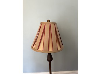 Vintage Column Floor Lamp With Small Lampshade