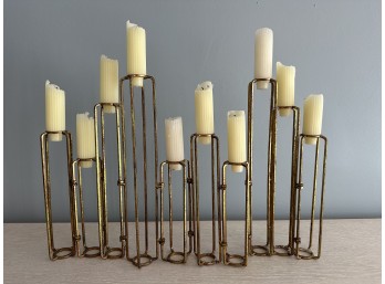 Two's Company Large Hinged Flower Vase / Adjustable Candelabra