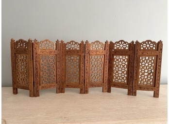 Vintage Carved Wood Panels / Screen (Some Broken Pieces)