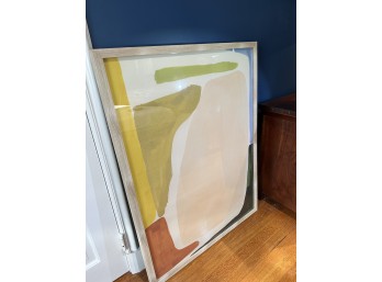 Modern Art Shadow Catchers 'Pigment Parcel I' In Pinewood Frame (Marked: '48-80')