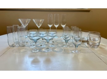 27 Glasses (Some Sasaki Harmony Azure), 2 Mixing Spoons And Mudler