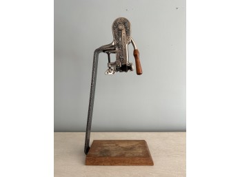 Vintage Rogar Estate Brass Tabletop Wine Opener And Stand