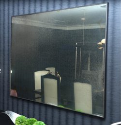 Rectangular 'Antiqued' Mirror With Distressed Patina Glass