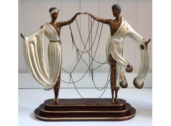 Erte The Wedding Cold-painted Bronze Statue