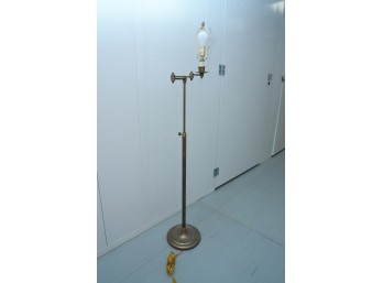 Brass Floor Lamp With Adjustable Arm