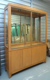 Ethan Allen Maple Wood Display Cabinet