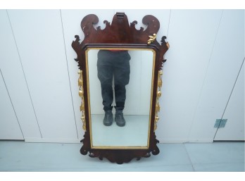 Mahogany Chippendale-Style Wall Mirror