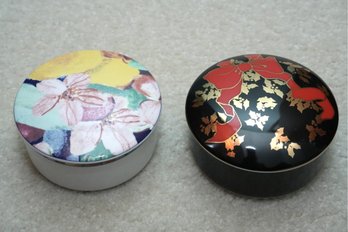 Pair Of Decorative Covered Boxes Including Tiffany & Co.