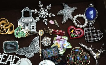 Assorted Costume Jewelry Including Anne Klein Brooch
