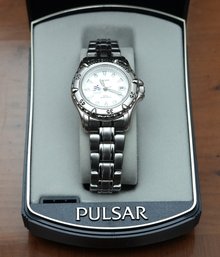 Pulsar Stainless Steel Wristwatch With Box