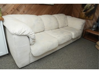Vintage Three-Seat Upholstered Sofa