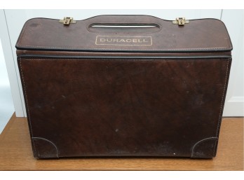 Duracell Branded Brown Leather Storage Case