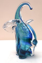 Art Glass Elephant Figurine