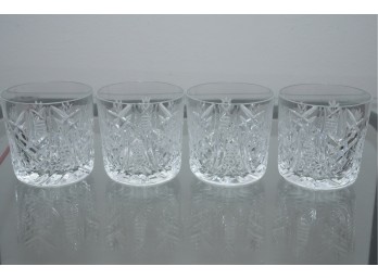 Set Of Four Waterford Crystal Rocks Glasses