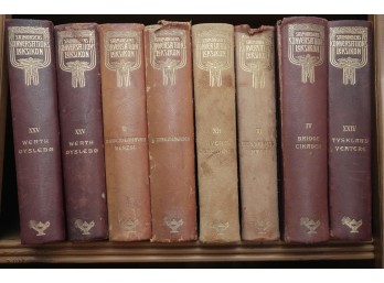 Set Of 8 Salmonsens Konversations Leksikon Encyclopedias