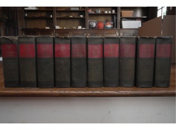 Set Of 10 Vintage Decorative Books