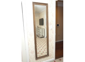 Ornate Gold-Toned Framed Full-Length Wall Mirror