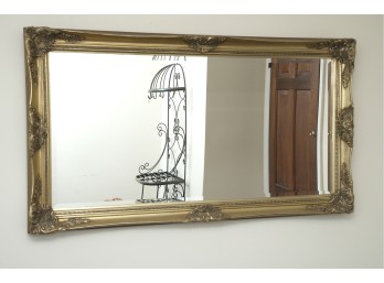 Ornate Gold Framed Rectangular Wall Mirror