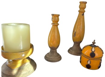 Ceramics - Candle Holders - French Terracotta