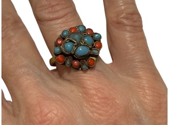 Jewelry - Ring - Gemstones - Turquoise & Coral
