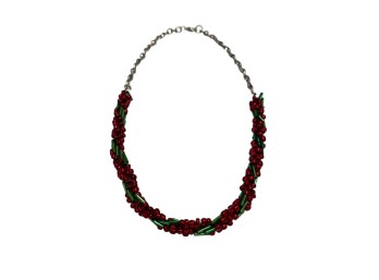 Jewelry - Necklace - Beaded - Red & Green
