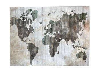Artwork - Canvas Art Print - 'World Map I'