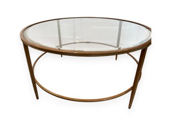 Table - Coffee Table - Round Glass-Top