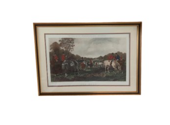 Artwork - John Frederick Herring Jr. (English, 1820-1907) Lithograph Print - 'The Meet'