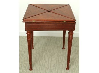 Mahogany Flip-Top Game Table