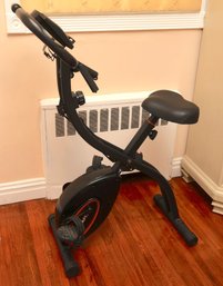 Black Upright Stationary Exercise Bike