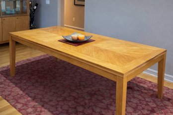 Ethan Allen Dining Table With Two Leaves