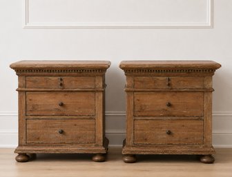 Restoration Hardware St. James Collection  Wood Nightstands