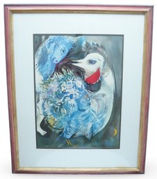 Marc Chagall (Russian-French, 1887-1985) Lithograph - 'Les Plumes En Fleurs'