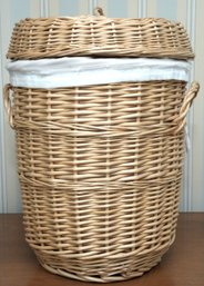 Wicker Laundry Hamper With Liner