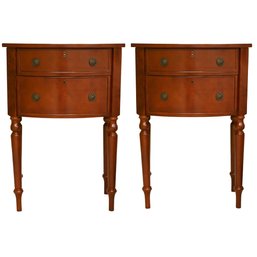Pair Of Bombay Company Wooden Nightstands