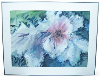 Adele Becker (American, 1929-2021) Watercolor And Pastel - 'Tree Peony'