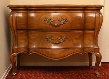 20th Century John Widdicomb Bombay Style Walnut 2 Drawer Chest