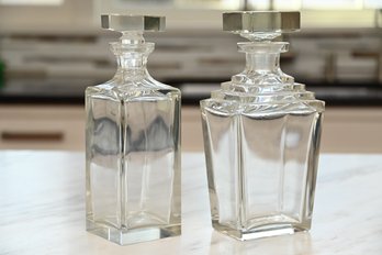 Art Deco Style Cryystal Glass Decanters