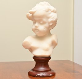 Antique Italian Marble Bust Of Child
