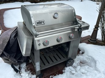 Weber Genesis II Stainless Steel 3-Burner Gas Grill With Side Burner