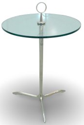 Minimalist Glass Accent Table