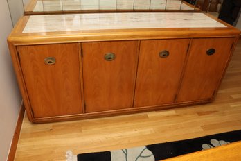 Stanley Mid-Century Style Marble Top Dining Server