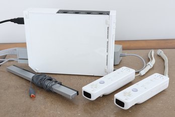 Wii Console With Controllers