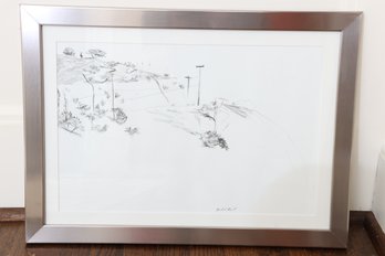 Black & White Drawing Artist Signed