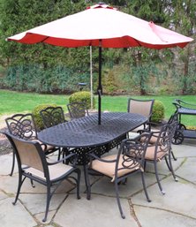 Outdoor Patio Dining Set With Umbrella
