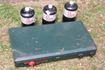 Coleman Propane Camp Stove With Fuel Canisters
