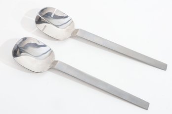 Arthur Salm 'Mood Moderne' Stainless Steel Salad Servers By Sam Bordelon