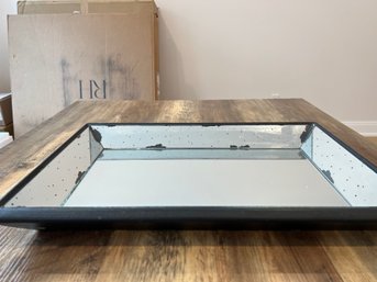 (RYE PICK UP) Distressed Mirrored Tray